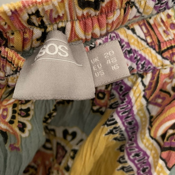 ASOS curve mint paisley print 2 piece set - Picture 8 of 8